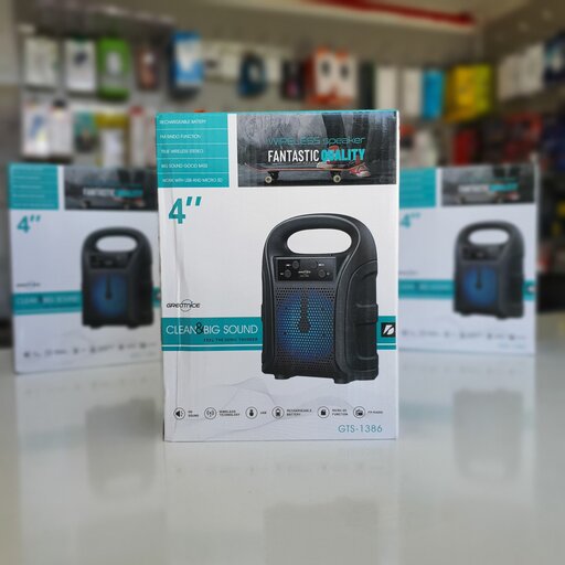 GREATNICE GTS-1386 Bluetooth, USB, TF Card & FM Radio Supported 4 Inch Driver Lighting Effects Speaker (P-3231) - Image 3